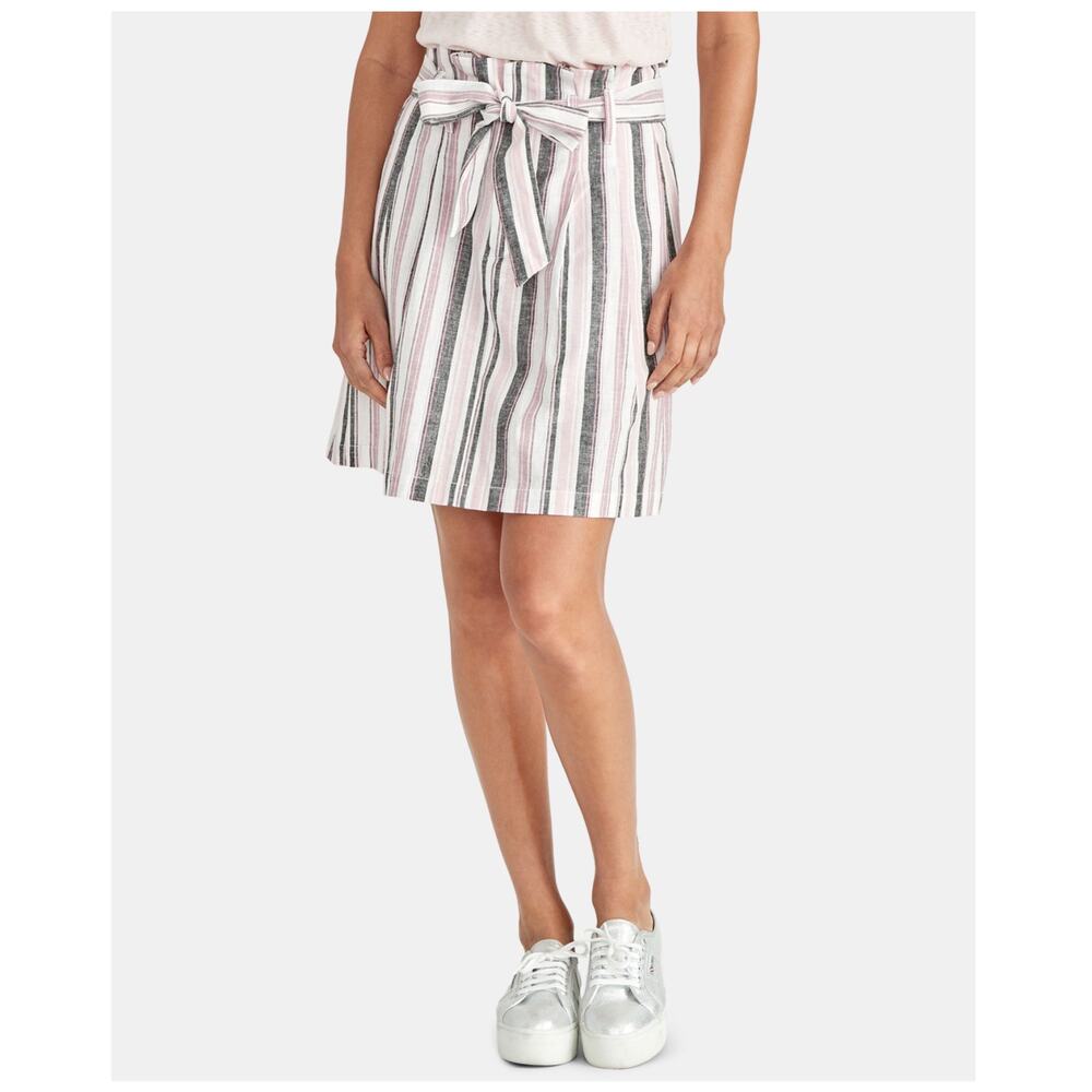 NEW Rachel Rachel Linen Stripe Skirt